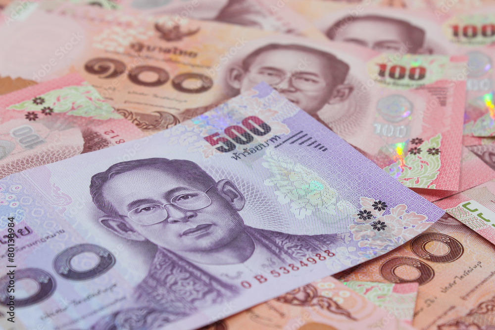 Obraz premium Thailand bank notes
