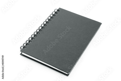 Notebook (or copybook) isolated on white background