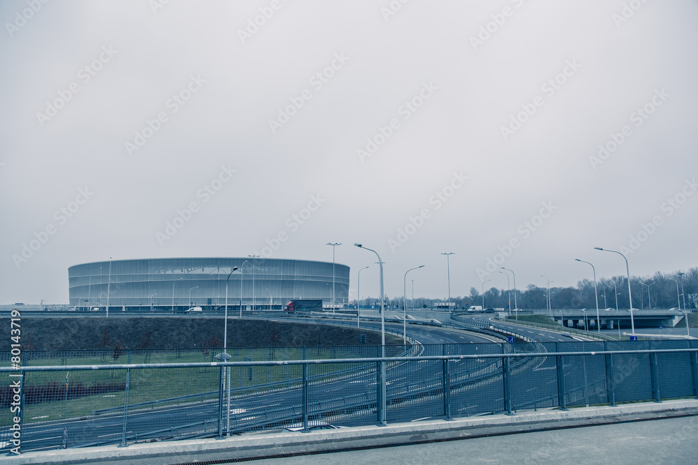 Fototapeta premium Stadium, modern architecture in Wroclaw Poland