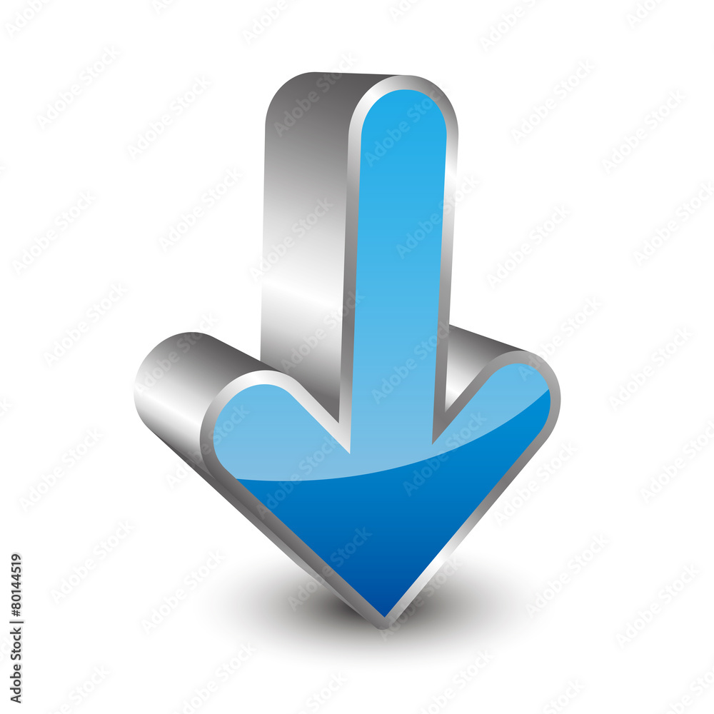Down Arrow 3D Icon