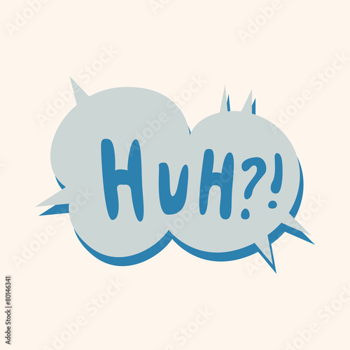 message word huh theme elements