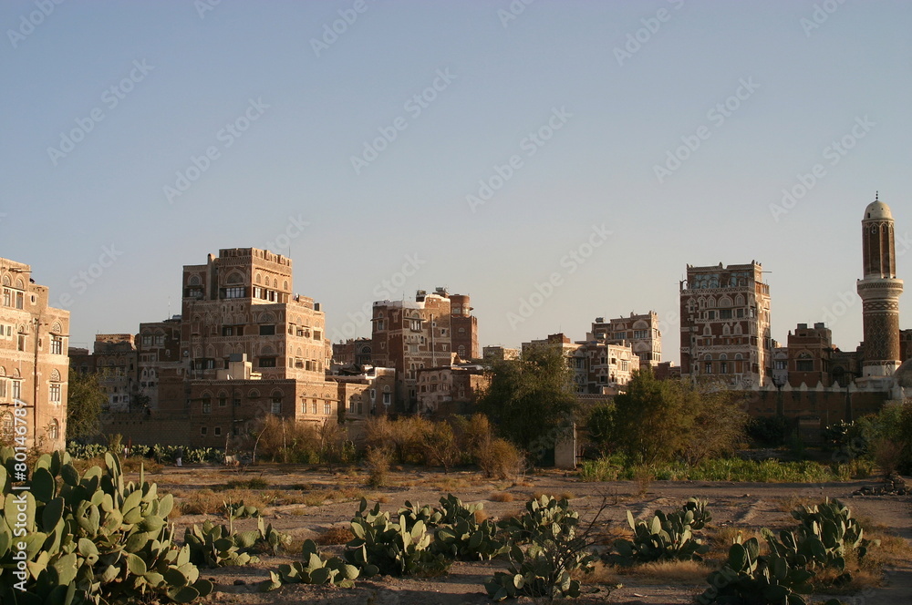 san'a houses, Yemen