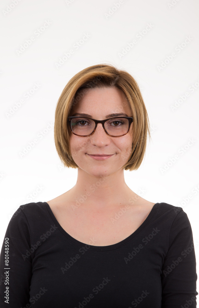 woman wearing eyeglasses