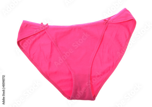 Beautiful Pink Female Panties. Isolated