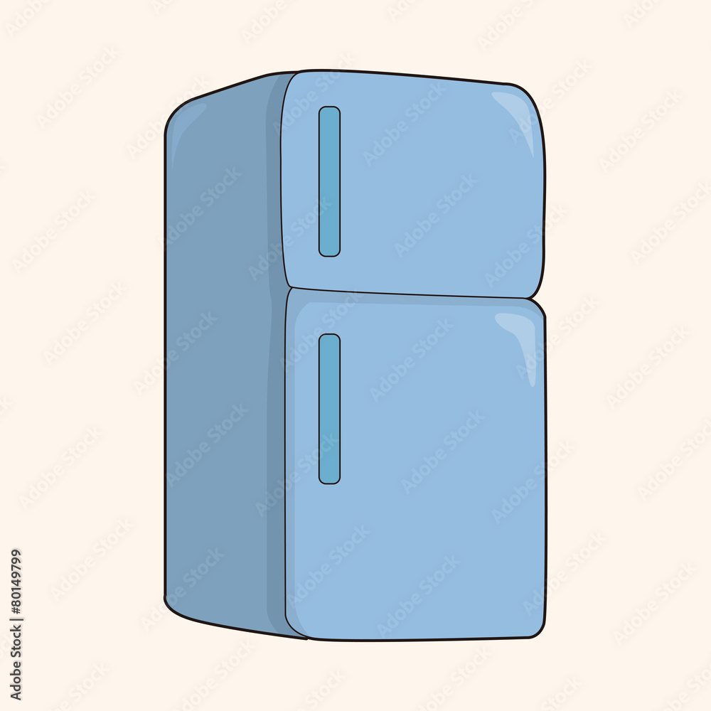 Home appliances theme refrigerator elements Home appliances theme refrigerator elements
