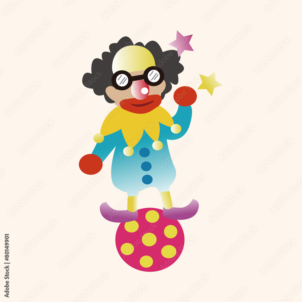 circus clown theme elements