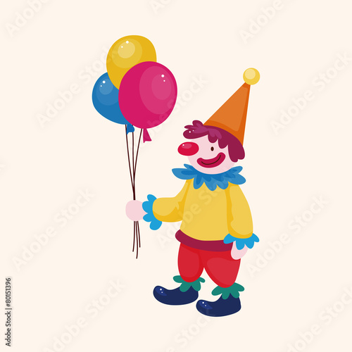 circus clown theme elements