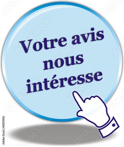 bouton votre avis nous intéresse