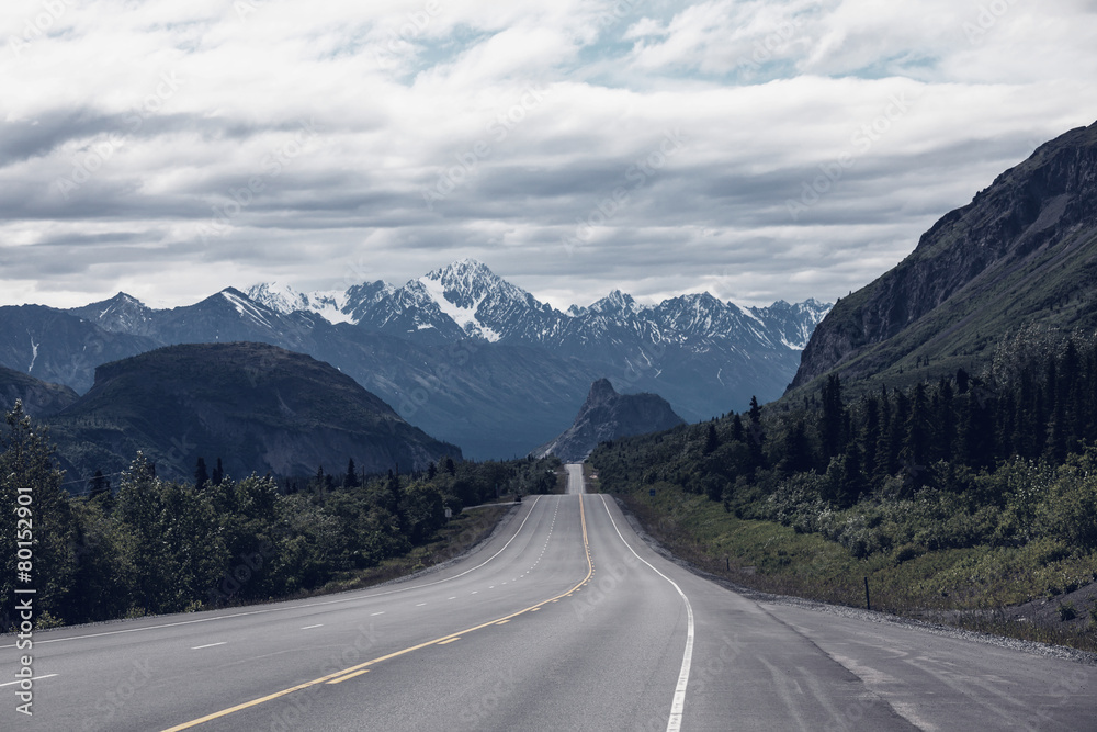 Fototapeta premium Road on Alaska