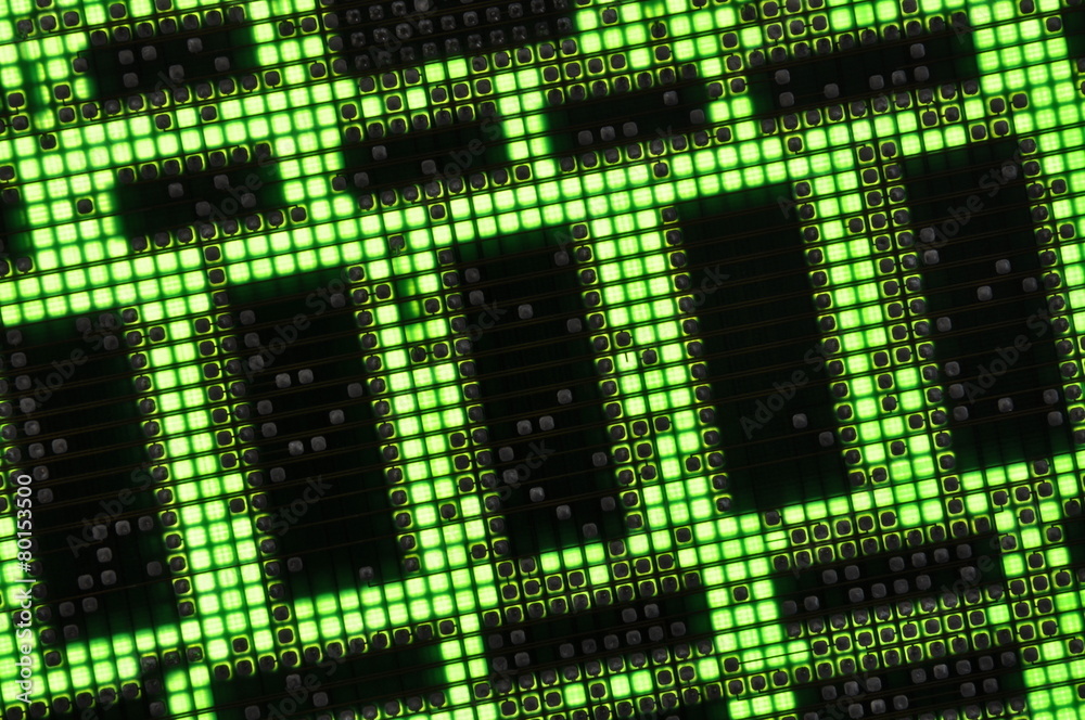 Green electronic circuit board as background Green electronic circuit board as background