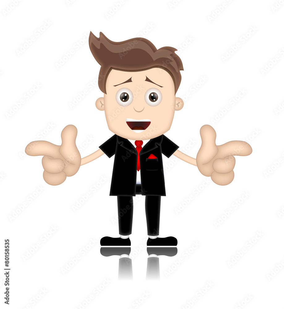 Ben Boy Friendly Business Man Manager Boss Cartoon Illustration Ben Boy Friendly Business Man Manager Boss Cartoon Illustration