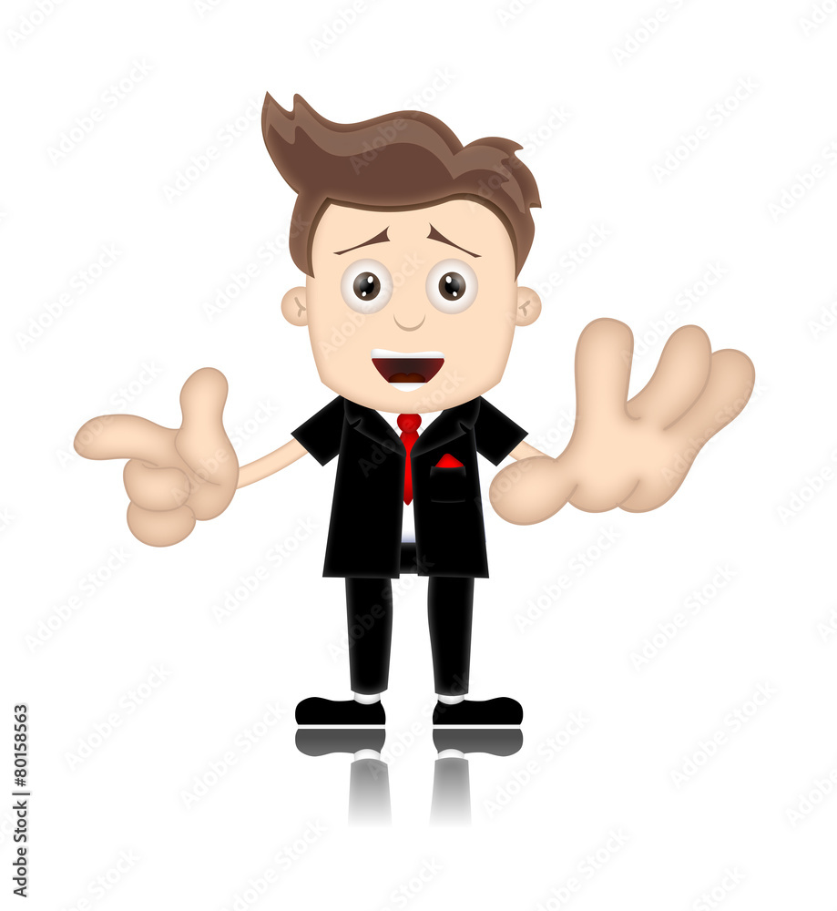 Ben Boy Friendly Business Man Manager Boss Cartoon Illustration Ben Boy Friendly Business Man Manager Boss Cartoon Illustration
