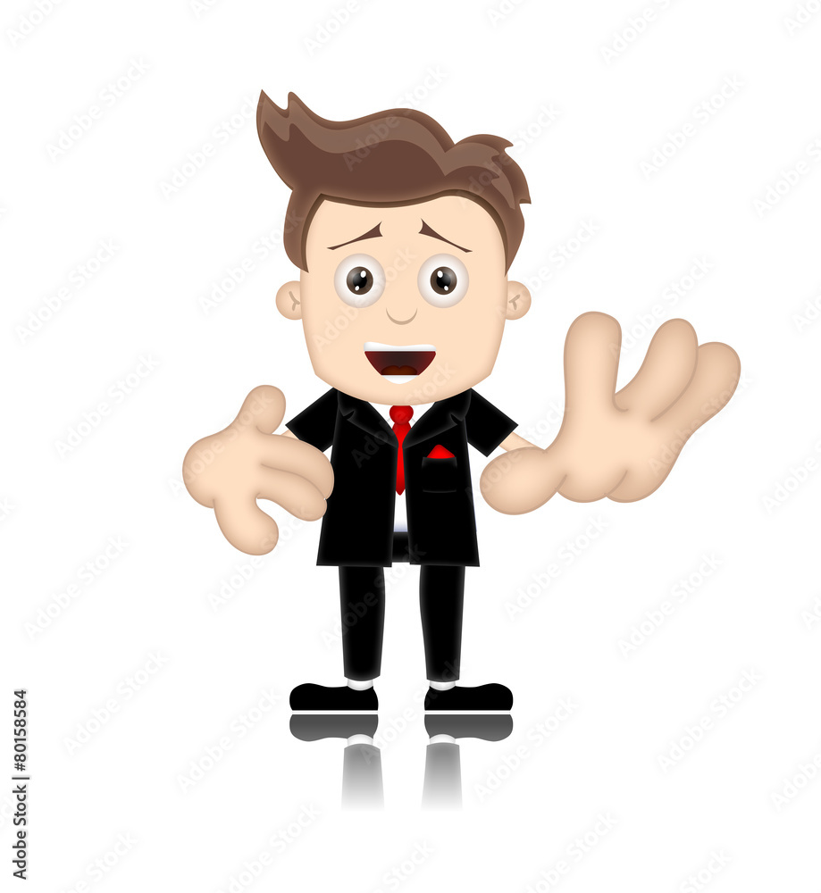 Ben Boy Friendly Business Man Manager Boss Cartoon Illustration Ben Boy Friendly Business Man Manager Boss Cartoon Illustration