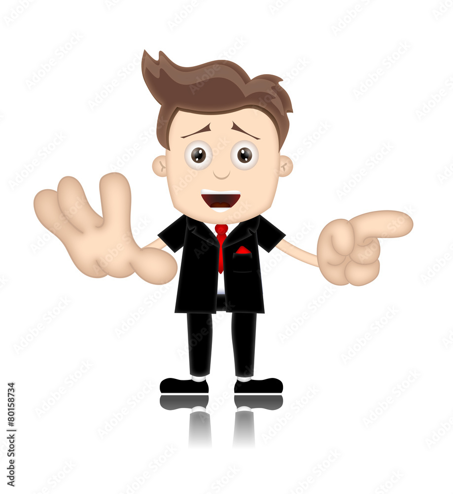 Ben Boy Friendly Business Man Manager Boss Cartoon Illustration Ben Boy Friendly Business Man Manager Boss Cartoon Illustration