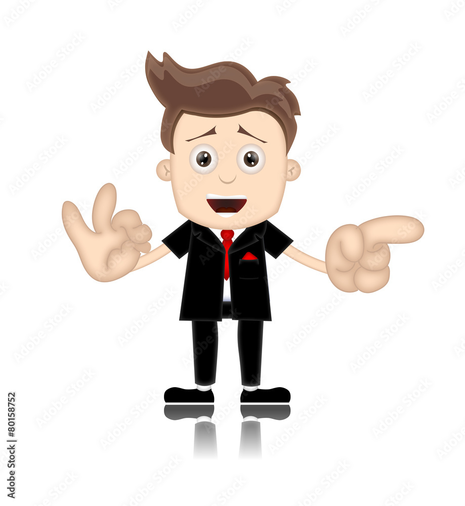 Ben Boy Friendly Business Man Manager Boss Cartoon Illustration Ben Boy Friendly Business Man Manager Boss Cartoon Illustration