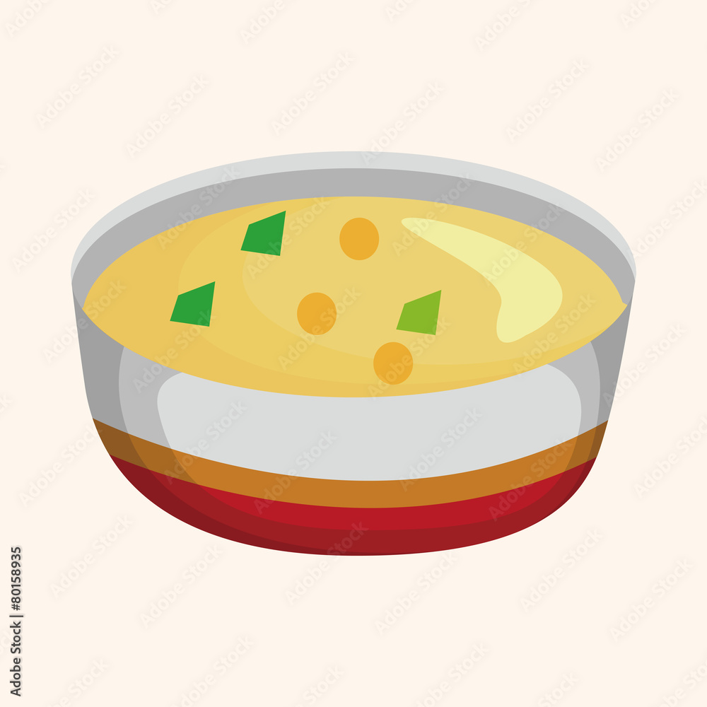 Corn chowder soup theme elements Corn chowder soup theme elements
