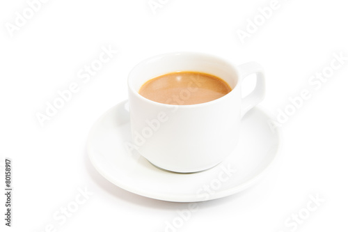 cup coffee isolated on white