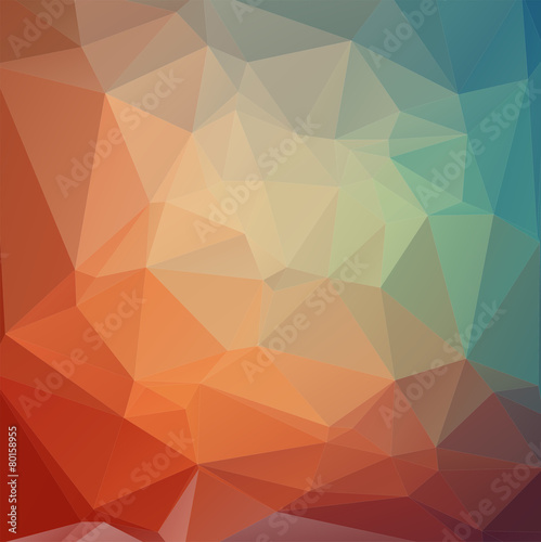 Flat Style colorful geometric abstract background photo