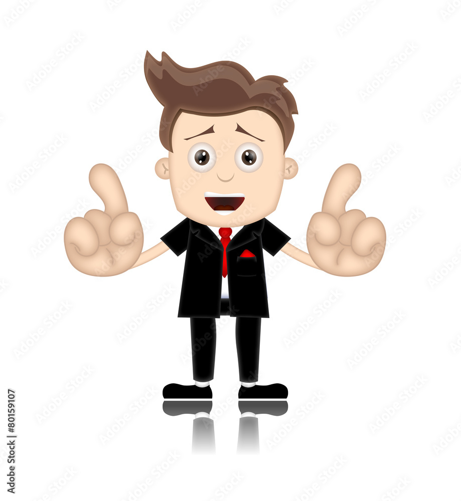 Ben Boy Friendly Business Man Manager Boss Cartoon Illustration Ben Boy Friendly Business Man Manager Boss Cartoon Illustration