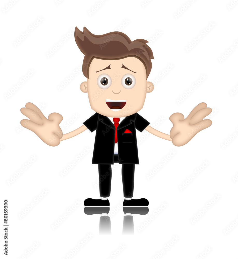 Ben Boy Friendly Business Man Manager Boss Cartoon Illustration Ben Boy Friendly Business Man Manager Boss Cartoon Illustration
