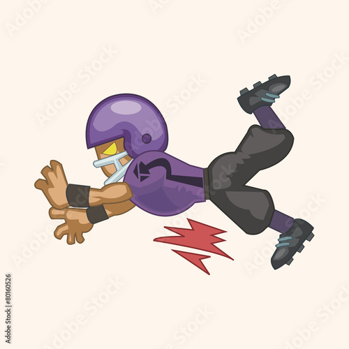 football player theme elements