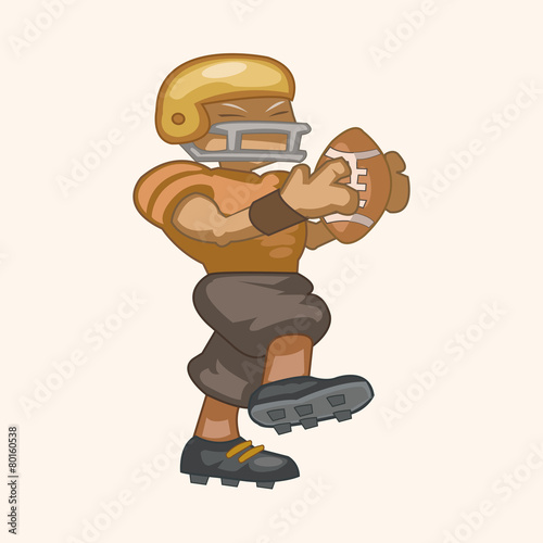 football player theme elements