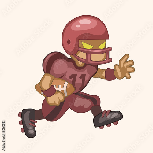 football player theme elements