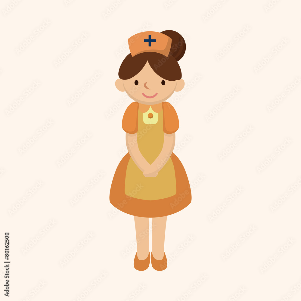Naklejka premium nurse theme elements