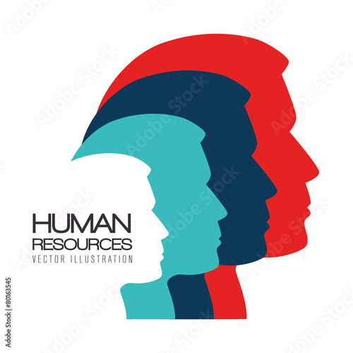 Human resources, vector illustration.