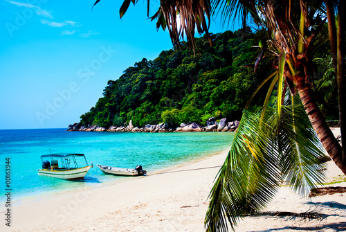 view of Perhentian Island beach, Malaysia photo