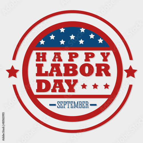 Labor day card design, vector illustration.