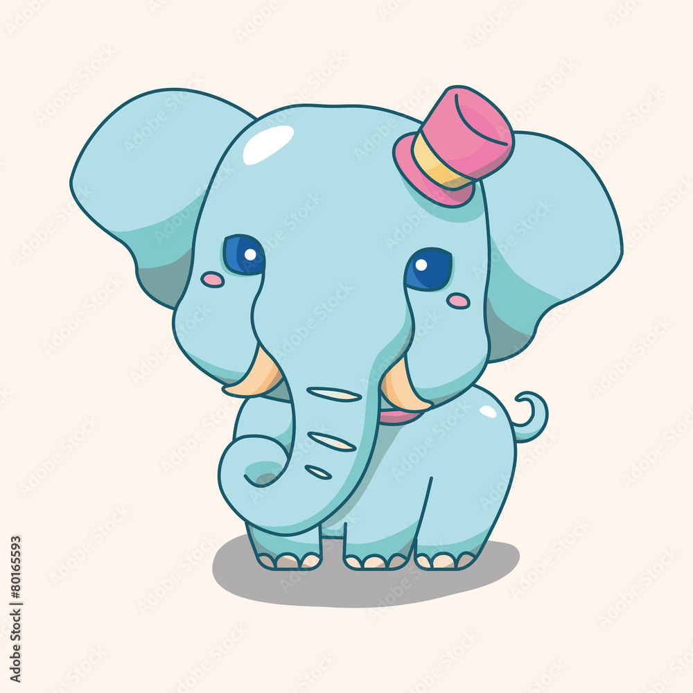 animal cartoon theme elements