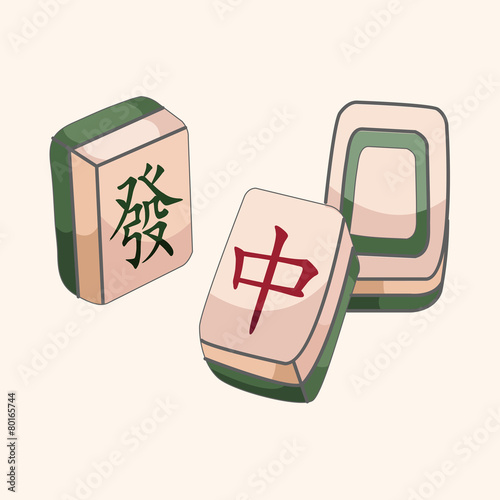 Mahjong theme elements