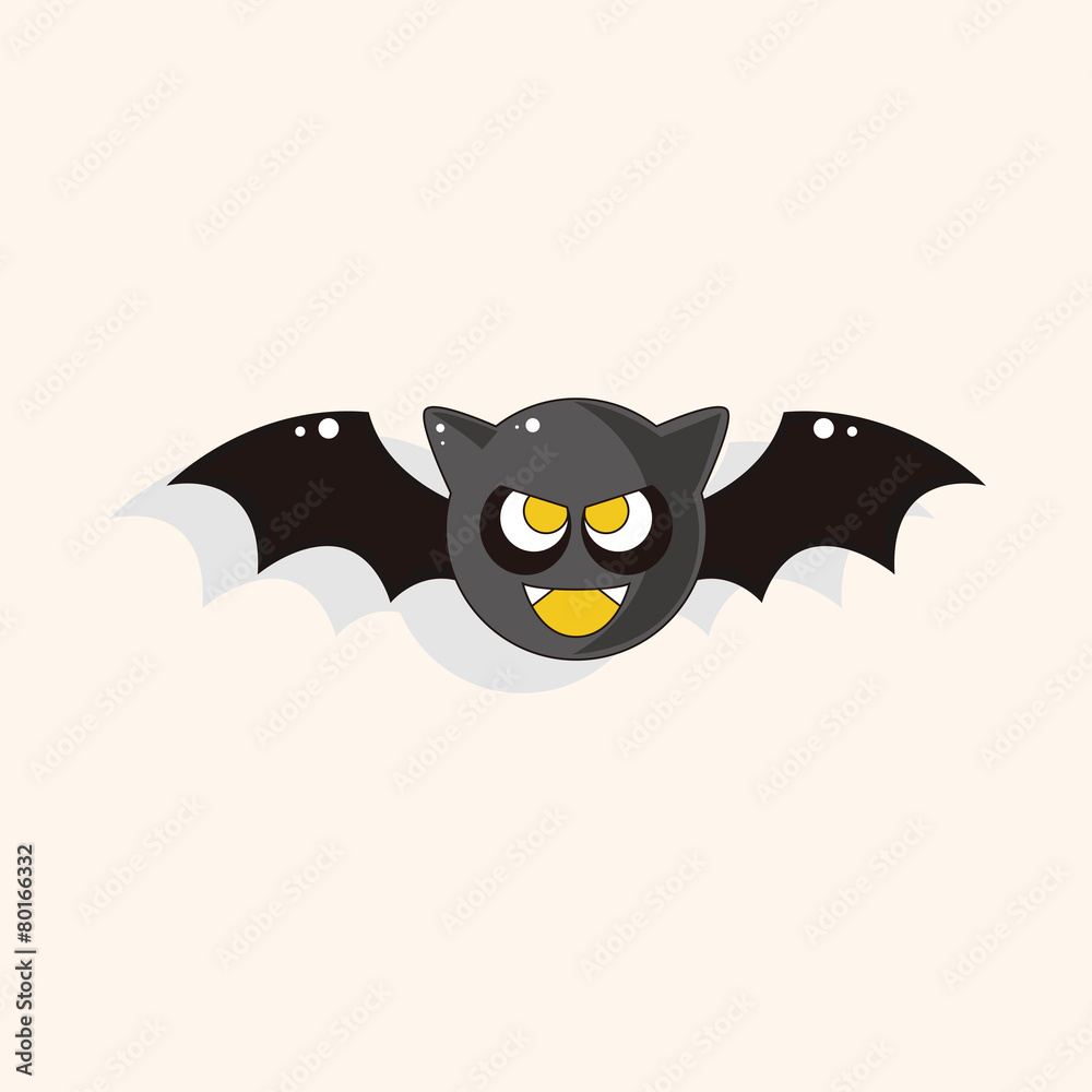 Halloween bat theme elements