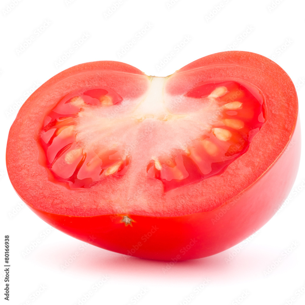 Tomato vegetable slice isolated on white background cutout Tomato vegetable slice isolated on white background cutout