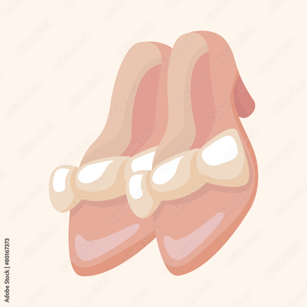 High-heeled shoes style theme elements High-heeled shoes style theme elements