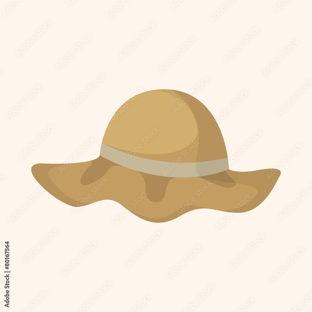 Fishing hat theme elements Fishing hat theme elements