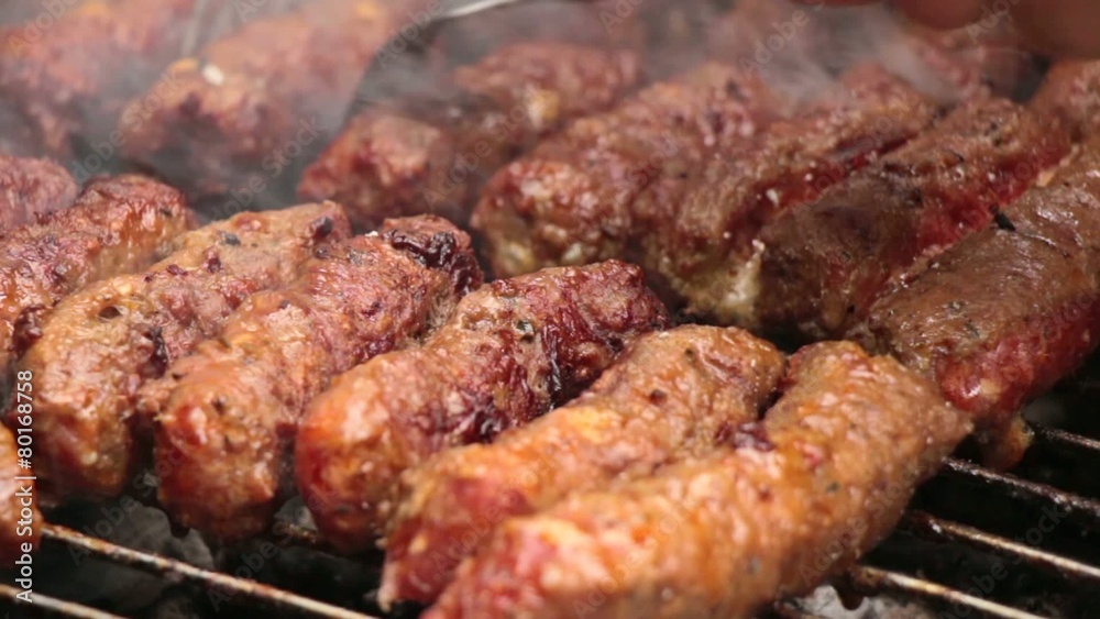 Barbecue Grill Minced Meat Kebabs 2 Barbecue Grill Minced Meat Kebabs 2