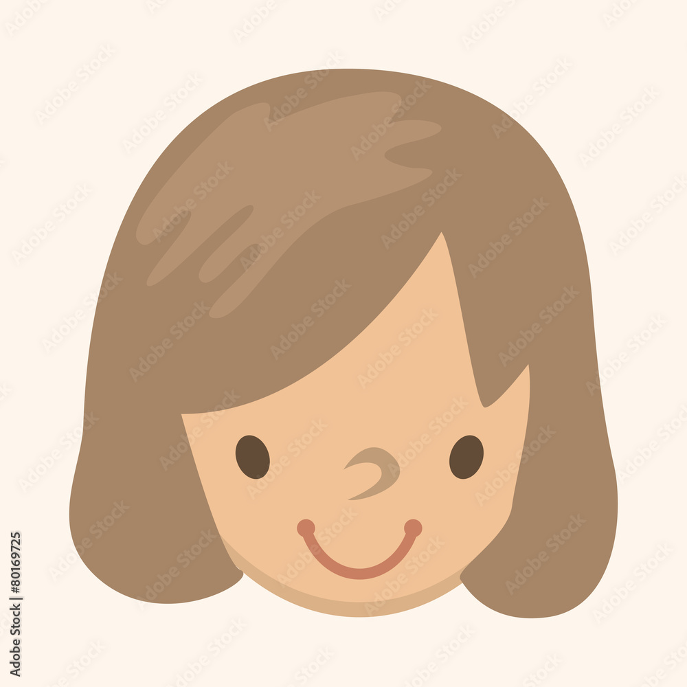 Obraz premium people character theme elements