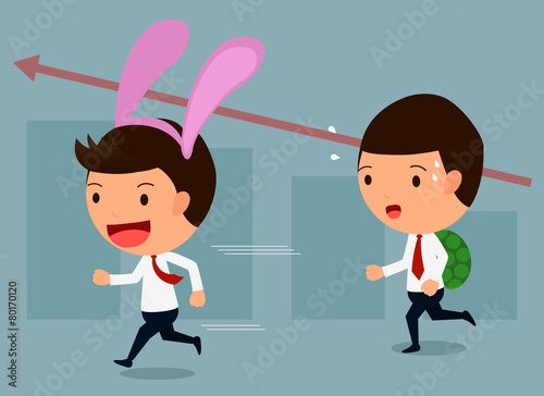 Business competition, Hare and tortoise set 1