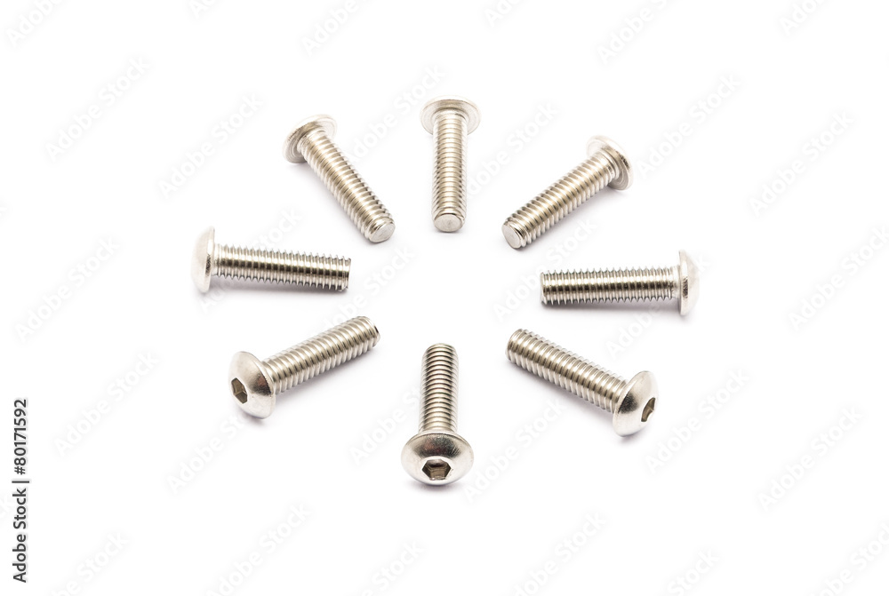 Round Pile of Ball-Hex -Head Stainless Steel Bolts