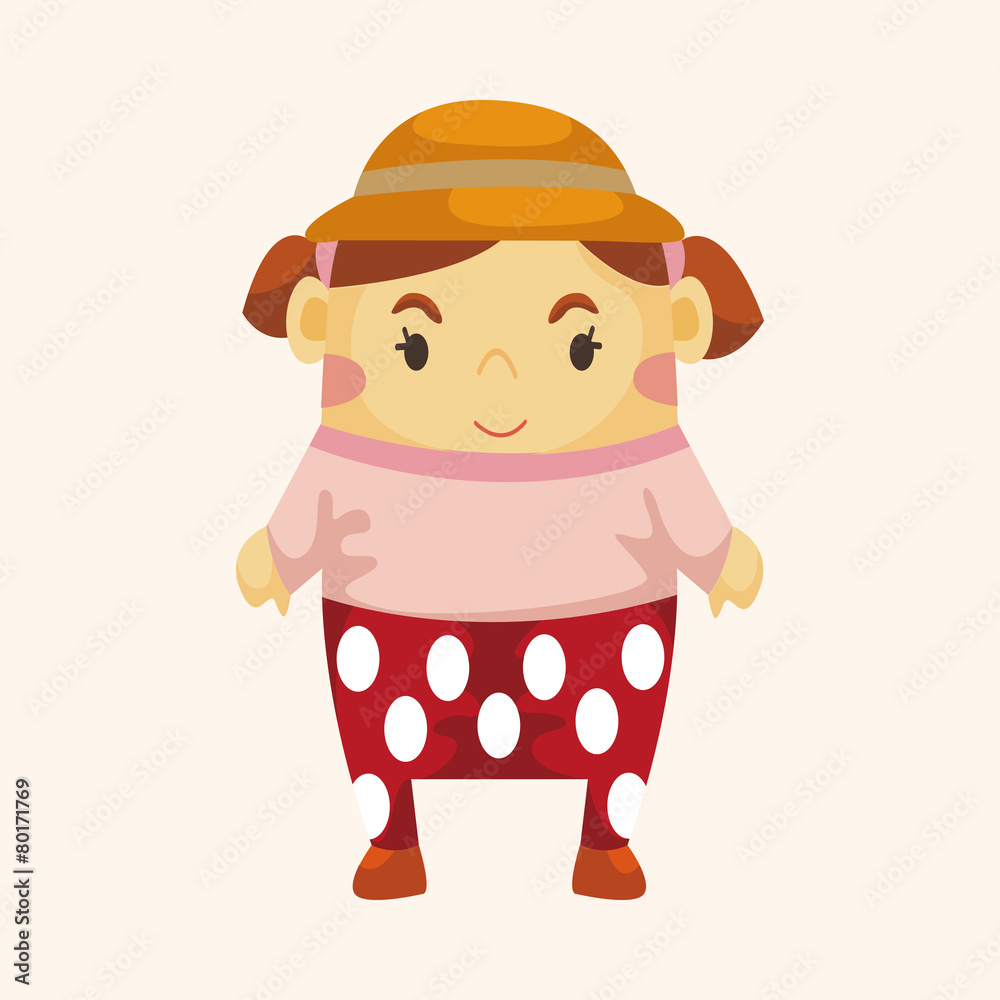family girl character theme elements family girl character theme elements