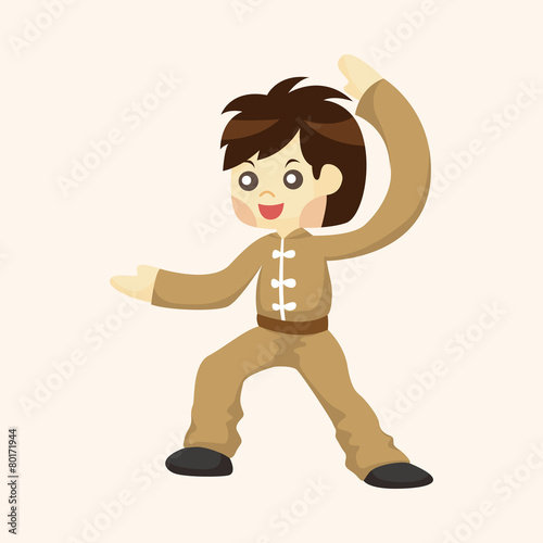 Kung fu theme elements