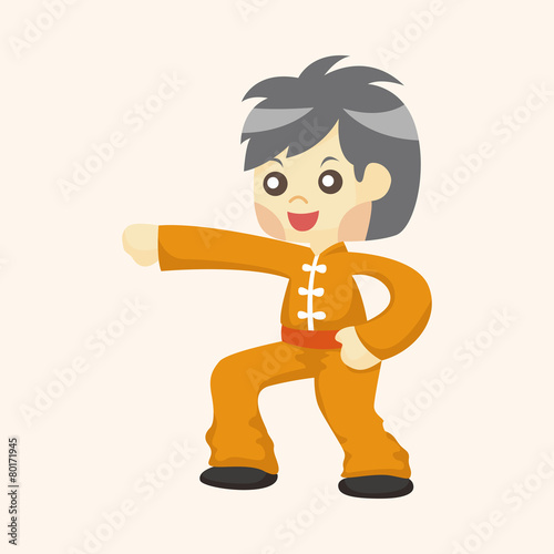 Kung fu theme elements