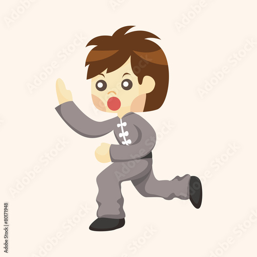 Kung fu theme elements