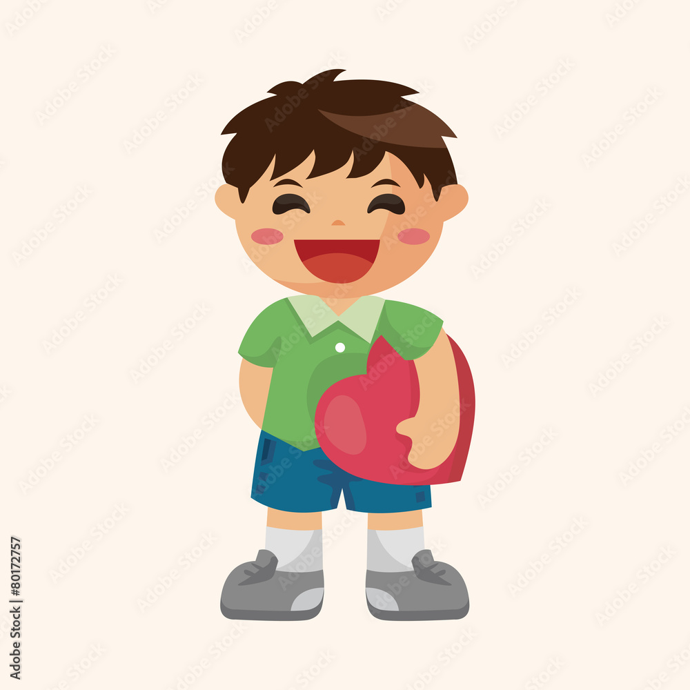 people with heart character theme elements people with heart character theme elements