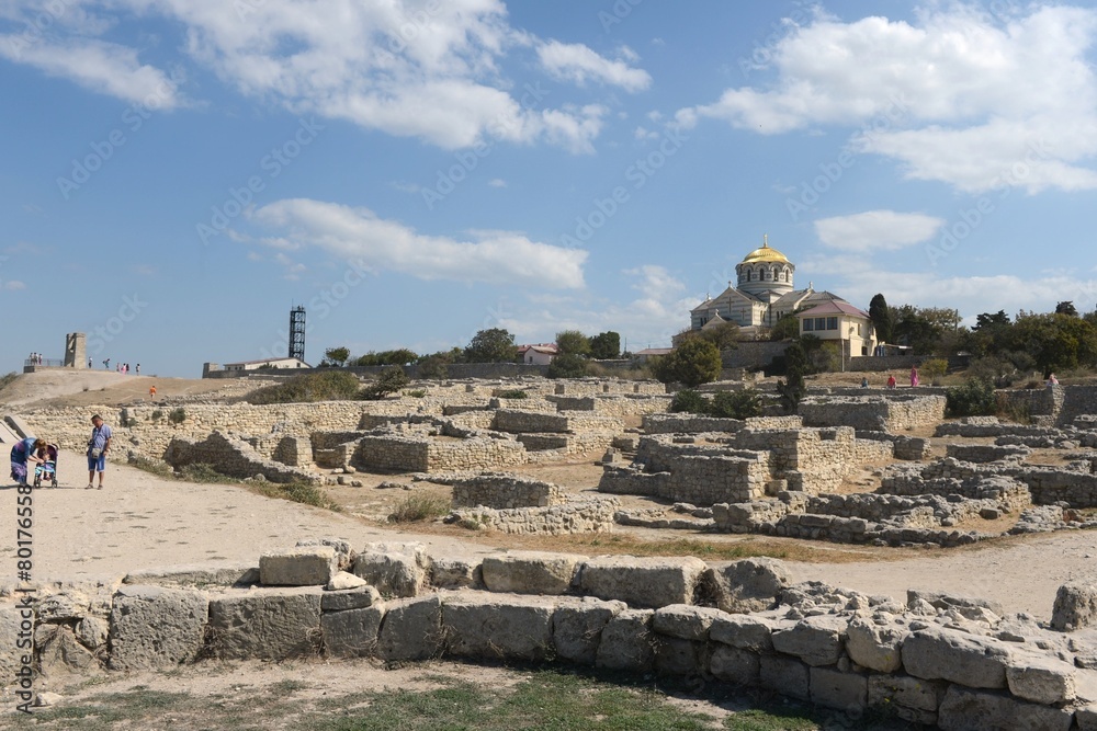 Fototapeta premium Ancient Greek Chersonesus Taurica near Sevastopol in Crimea