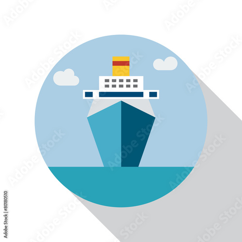 Vector sign cruise, flat design
