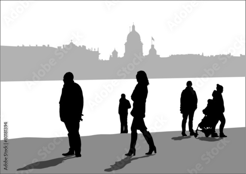 Crowds on beach