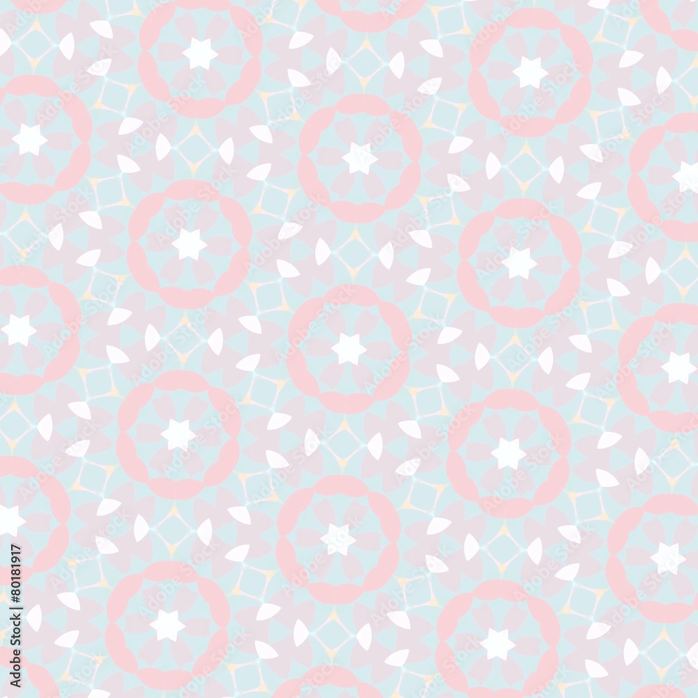 pattern illustration of abstract flowers